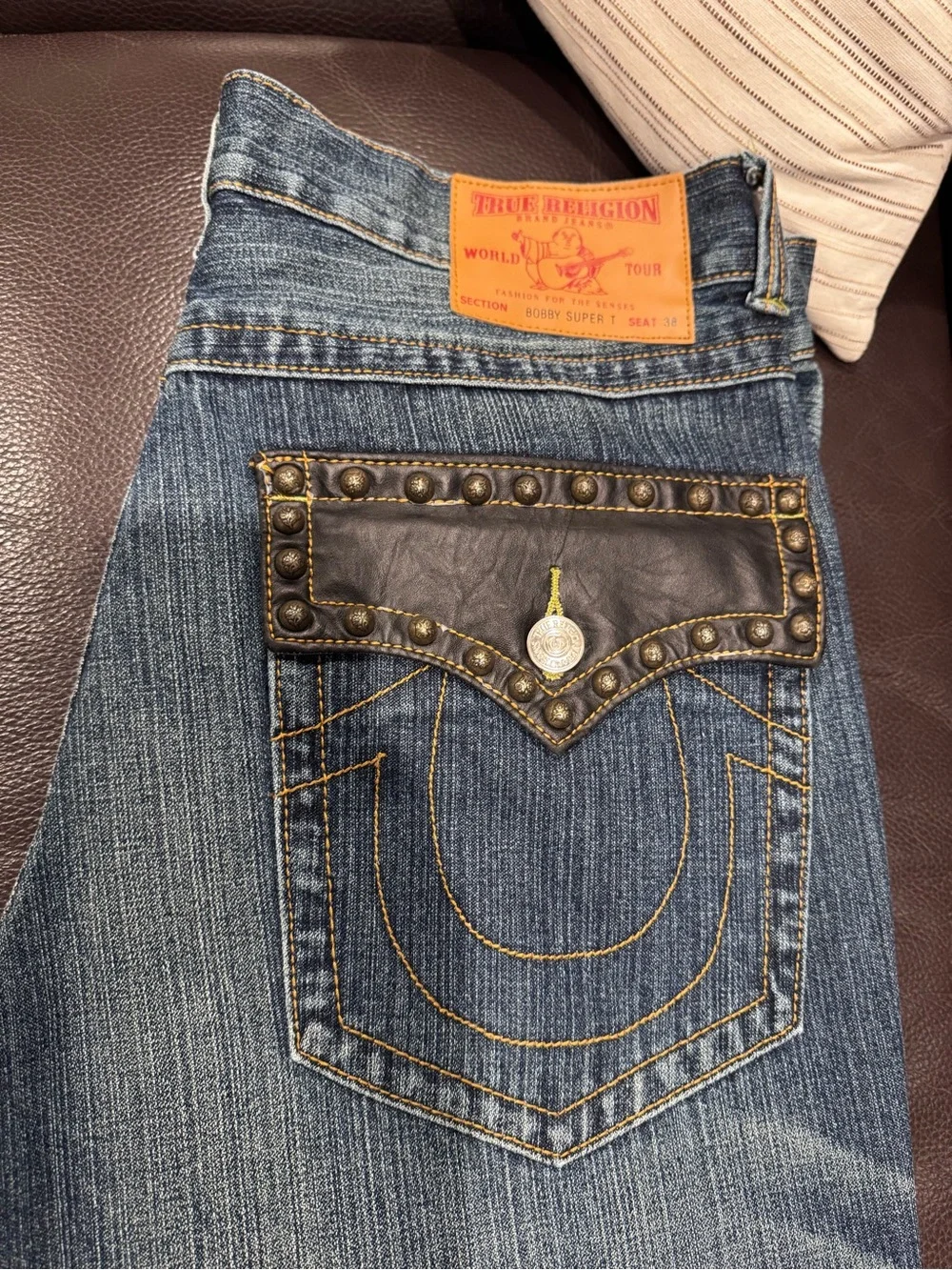 True Religion Men’s “Bobby Super T” Jeans 38